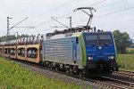 B KM 75,1 PKP Cargo 189-152 mit Autozug am 26.08.13  16:10 in Richtung Hannover