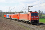 DB Lokzug  07.04.16  13:39 nördlich von Salzderhelden am BÜ 75,1 in Richtung Kreiensen