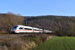 412 022 als ICE 78 (Zürich HB - Hamburg-Altona) am 10.12.2019 bei Freden(Leine)