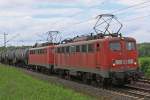 B Km 75,1 DB 140 im Doppel mit Kesselwagen in Richtung Hannover 13.06.2013/13:59