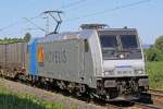 B Km 75,1 Railpool Novelis 185 697-0 am 21.07.2013 in Richtung Hannover