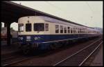 Bahnhof Northeim: 634608 als E 6010 nach Göttingen am 10.9.1989 um 14.20 Uhr.