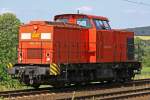 EBM Cargo  203 115-1 D-EBM  am 06.07.2015  17:06 nördlich von Salzderhelden am BÜ 75,1 in Richtung Göttingen