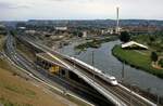 Intercity-Experimental am 29.5.1988 in Würzburg anläasslich der Teileröffnung der Schnellfahrstrecke.