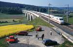 Eröffnung des fahrplanmäßigen Verkehrs auf der Neubaustrecke zwischen Fulda und Hannover am 2.6.1991.
