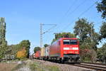 152 037 mit einem Containerzug am 12.10.2018 bei Aligse
