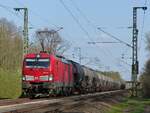 193 372 mit Staubzug in die Niederlande in Rheine=Bentlage, 29.03.20