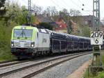 CAPTRAIN 193 783 mit Gefco-Autozug in Rheine, 15.04.2022