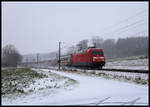 Nahe dem Permer Stollen in Westerkappeln Velpe ist hier 101126-1 mit dem IC nach Berlin um 10.02 Uhr unterwegs.