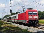 101 012 mit IC nach Berlin in Rheine=Bentlage, 25.06.2022