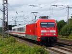 101 064 mit IC Amsterdam - Berlin in Salzbergen, 01.08.2022