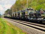 Militärzug in Richtung NL, Rheine=Bentlage, 19.04.2025