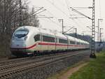 408 031 als ICE Berlin - Amsterdam in Rheine=Bentlage, 07.03.2026
