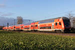RE 8 nach Hannover bei Bremen Mahndorf geschoben von 146 221-7.