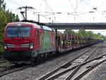 193 312 (Das ist grün...) mit umgeleitetem Güterzug von NL in Brock=Ostbevern, 05.05.2022