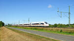 DB Fernverkehr Tz 9457 (412 057)  Bundesrepublik Deutschland  als ICE 613  Kieler Förde  Kiel Hbf - München Hbf, es führt 5812 057 (Diepholz, 31.08.2022).