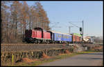 V 1002091 kam am 27.2.2019 über die Rollbahn von einem Trafotransport zurück.