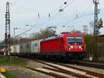 187 199 mit KLV-Zug in Kattenvenne, 06.04.2023