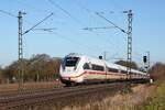DB Fernverkehr Tz 9478 (412 078) als ICE 613  Kieler Förde  Kiel Hbf - München Hbf (Bohmte-Stirpe, 25.02.2026).