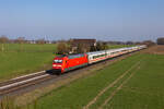 101 075-0 am IC 2310 bei Lemförde/Marl nach Bremen am 22.3.26