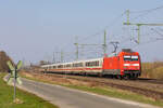 101 100-0 am IC 2311 bei Lemförde/Marl nach Bremen am 22.3.26.