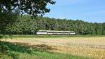 Alpha Trains Europa 643 372/872, vermietet an Keolis Deutschland/Eurobahn (VT 3.11), als RB 71 (89643)  Ravensberger Bahn  Rahden - Bielefeld Hbf (Espelkamp, 24.08.2021).