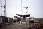 216 053 und 624 601 in Sulingen, 14.09.1989