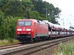 152 120 mit Auto-Ganzzug bei Salzbergen, 18.07.19