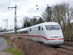 401 087 (MÜHLDORF  AM  INN) als ICE 1103 Norddeich=Mole - Stuttgart in Rheine (Friedensplatz), 05.02.2022