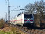 146 562 mit IC 2205 Norddeich=Mole - Koblenz bei Salzbergen, 03.03.2026