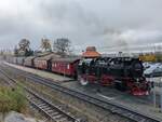Dampflok: 99 7232-4 (Brockenbahn) / Bahnhof: Schierke