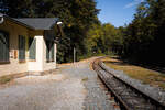 Der Bahnhof Steinerne Renne im Harz.