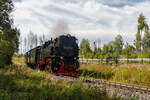 99 7245-6 aus Elend kommend zum Bahnhof Drei Annen Hohne. 8.9.25