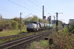 DB 92 80 4125 009-5 D- mit Kesselwagen Richtung Seelze, am 15.04.2025 in Hannover Misburg.