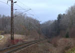 Blick auf einen Streckenabschnitt der Rübelandbahn.