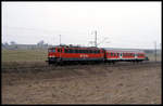 171004 Cargo hat hier am 27.3.1999 gerade um 12.10 Uhr mit dem P nach Königshütte Hüttenrode verlassen.