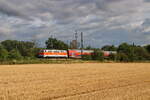 111 111-1  Sally  schiebt ihren RE42 aus Haltern in Richtung Marl-Sinsen am 23.7.26