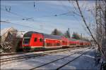 RE2 (RE 10218)  Rhein-HAARD-Express , Mnster(Westf)Hbf - Mnchengladbach Hbf, erreicht Haltern am See. (09.01.2009)
