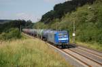 145-CL 206 mit DGS 63290 Kassel-Bettenhausen - Holthausen, hier im Spot-Light zwischen Altenbeken und Neuenbeken, 06.07.2011.