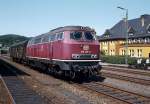 218 136 in Brügge (Westf.) im August 1983