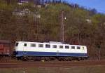 150 122 im Schiebedienst in Altenhundem am 13.04.1991.