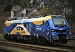 STADLER 159 229-4 EVB-LOGISTICS IN DILLENBURG  In schöner Lackierung die Stadler-Eurodual der EVB-Logistics im Bahnhof DILLENBURG/  Hessen,am 5.2.22.....