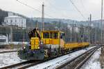 DB Bauzug in Wuppertal Steinbeck, Januar 2023.