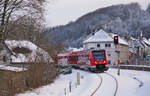 Ankunft des 620 536 von Köln nach Lüdenscheid am 11.01.2026 in Kierspe