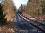 KBS 459 hinter dem Bahnbergang bei Marienheide