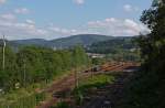 Bilck auf den Rangierbahnhof Betzdorf/Sieg am 26.06.2011.