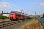 DB 442 257 verlässt Eitorf als RE9 (Siegen Hbf - Aachen Hbf). (02.07.2023)