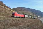 DB Cargo Siemens Vectron 193 307-6 mit einen KLV am 23.02.19 auf der Rechten Rheinstrecke