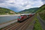 TX Logistik Siemens Vectron 193 555-0 mit KLV am 02.05.20 bei Assmannshausen am Rhein 