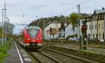 Auf der Fahrt von Mönchengladbach nach Neuwied kommen 1440 876 und ein weiterer 1440 am 08.11.2023 in Bad Hönningen an